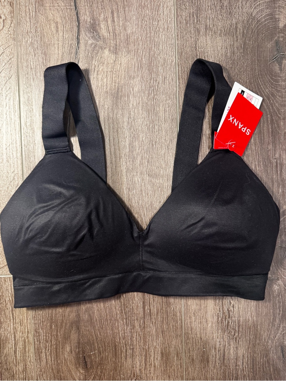 SPANX Bra-llelujah Lightly Lined Bralette Bra Black Size M NWT 30036R